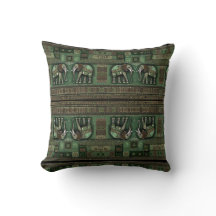 Oreiller à lancer d'éléphant africain contemporain
