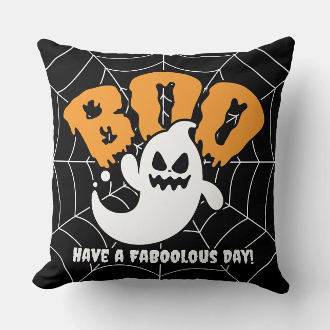 Oreiller à lancer d'Halloween personnalisé (Recto)