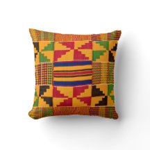 Oreiller à lancer d'impression Kente
