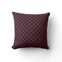 Oreiller à lancer du clan écossais Brown Tartan