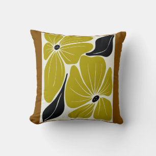 Oreiller à lancer en fleur de Boho