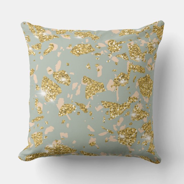 Oreiller à lancer en or rose (Recto)