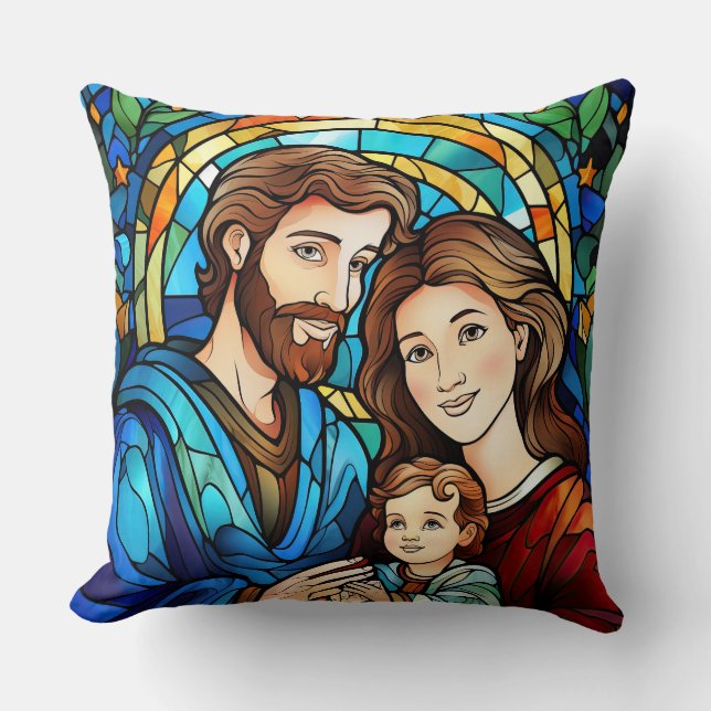 Oreiller à lancer en verre de verre - Vacances Flo (Recto)