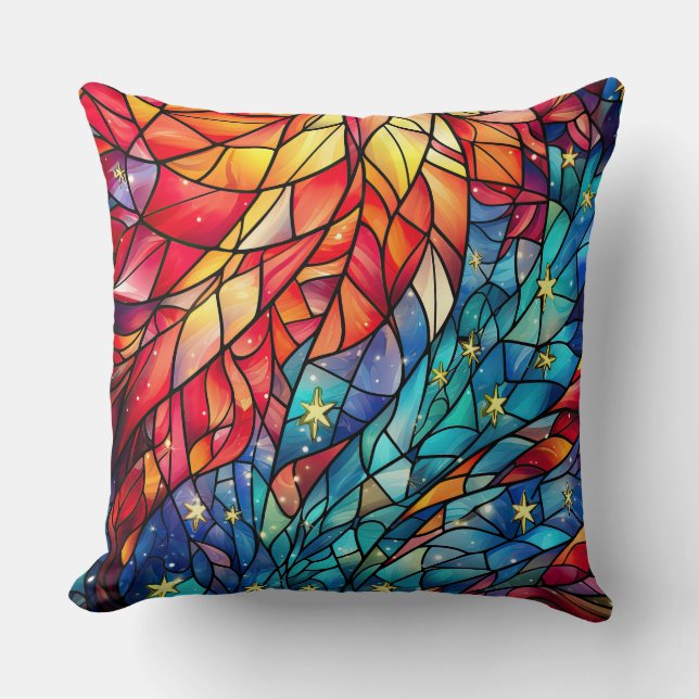 Oreiller à lancer en verre de verre - Vacances Flo (Recto)