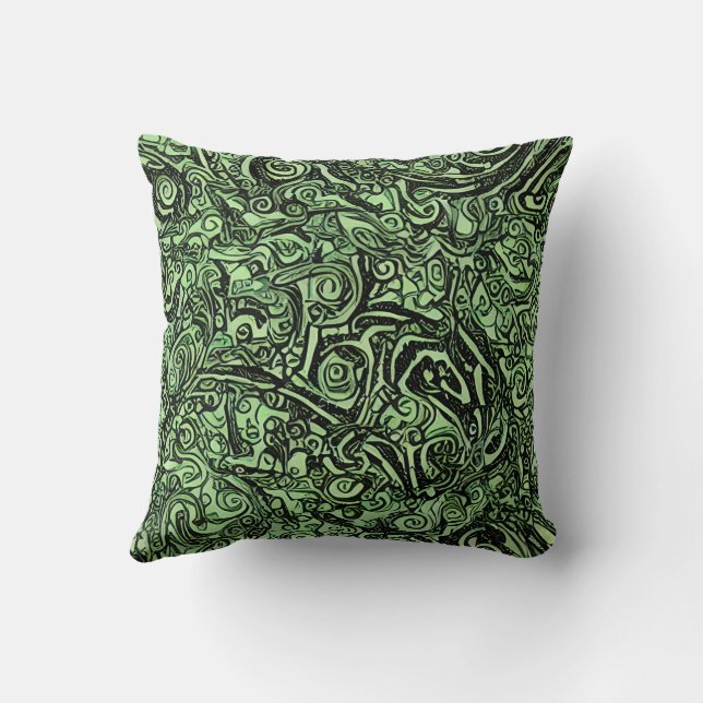 Oreiller à lancer Enigma vert (Verso)