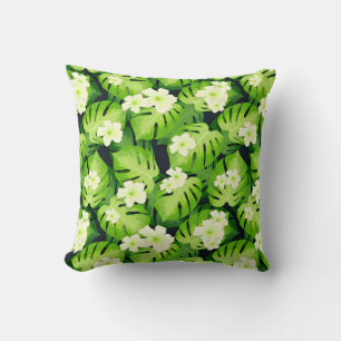 Oreiller à lancer floral tropical