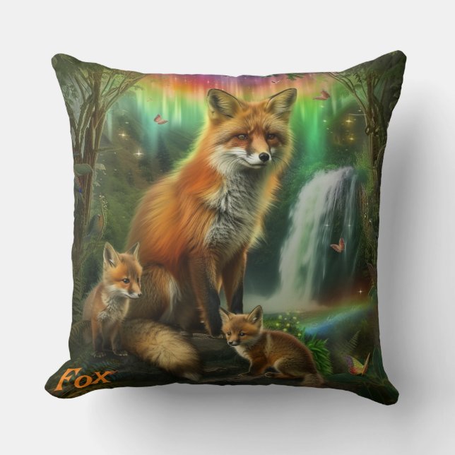 Oreiller à lancer Fox et Cubs (Recto)