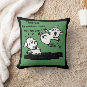 Oreiller à lancer 'Glorious Mess'
