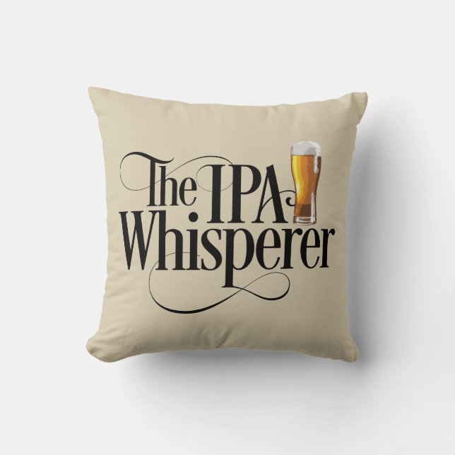 Oreiller à lancer IPA Whisperer (Recto)
