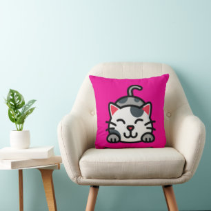 Oreiller à lancer Kitty 16x16