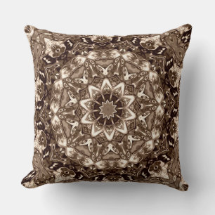 Oreiller à lancer Mandala Or Ornate