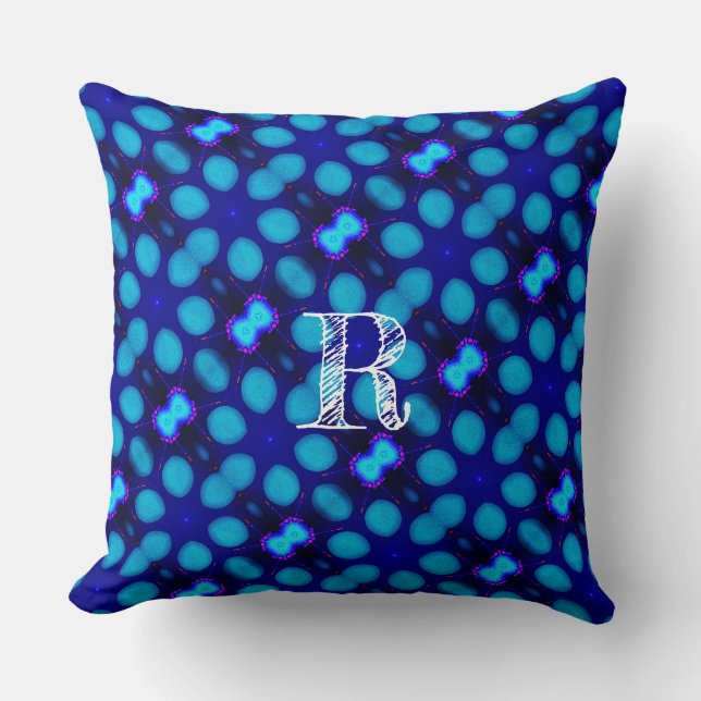 Oreiller à lancer Modern_Elegant_LIGHT STAR_BLUE_N (Recto)