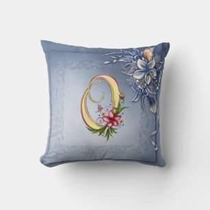 Oreiller à lancer Monogramme O 20 po x 20 po