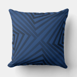 Oreiller à lancer Motif bleu tendance