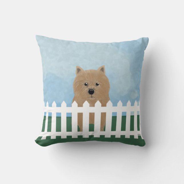 Oreiller à lancer Norwich Terrier (Recto)