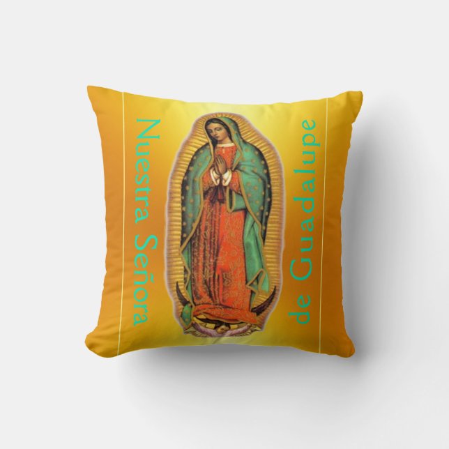 Oreiller à lancer Nuestra Señora de Guadalupe (Recto)