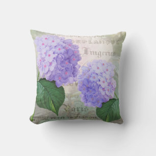 Oreiller à lancer Redoute Purple Hydrangea