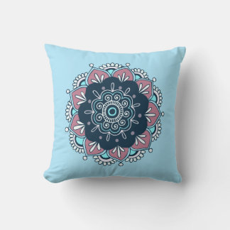 Oreiller à lancer réversible de Boho Mandala