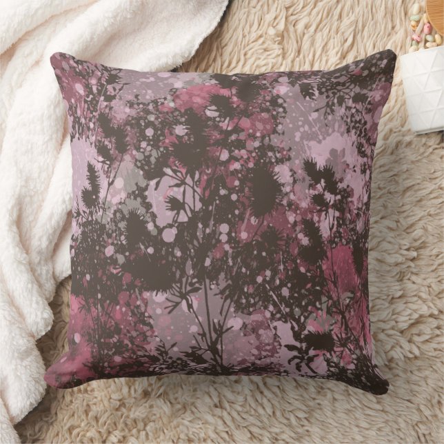 Oreiller à lancer rose chic (Couverture)