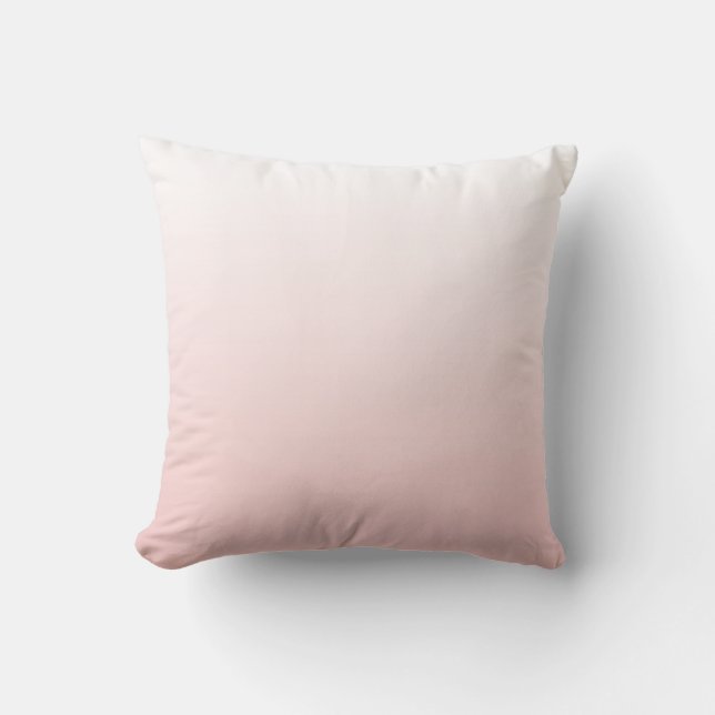 Oreiller à lancer rose en quartz (Recto)