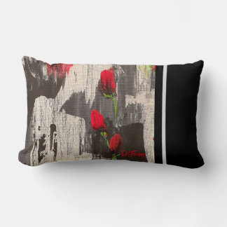 Oreiller à lancer Rose gris et rouge