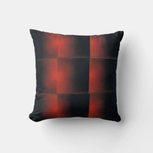 Oreiller à lancer rouge et noir