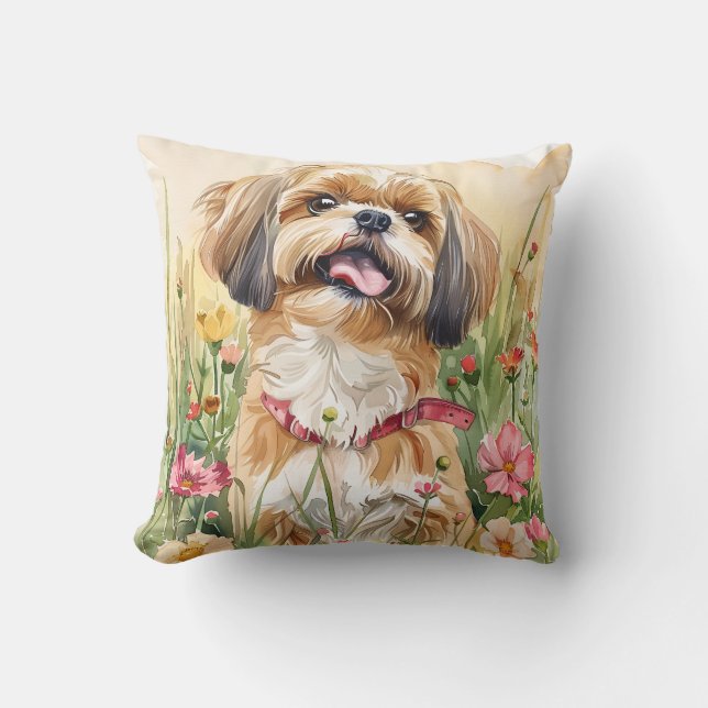 Oreiller à lancer Shih Tzu (Recto)