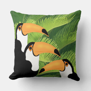 Oreiller à lancer Toucan