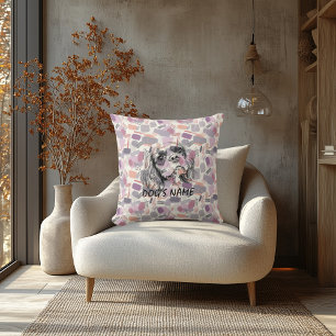 Oreiller à motif abstrait avec portrait personnali