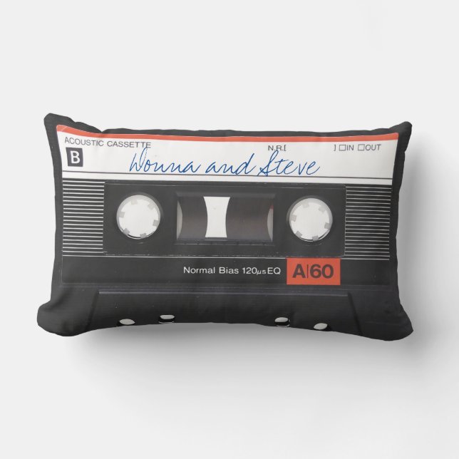 oreiller à tambour à mixage à cassette personnalis (Recto)