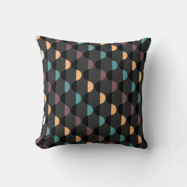 Oreiller Abstrait à lancer multicolore