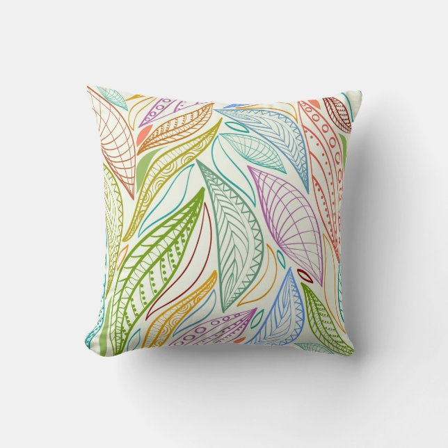 Oreiller accent feuilles (Recto)