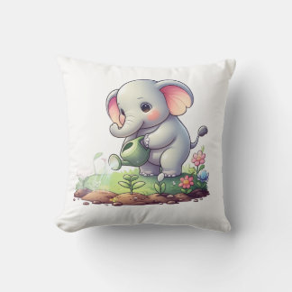 Oreiller avec motif éléphant mignon