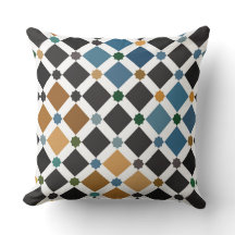 Oreiller bébé Alhambra – Motif géométrique carré d