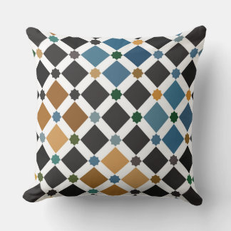 Oreiller bébé Alhambra – Motif géométrique carré d
