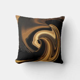 Oreiller Brown pour le coeur Abstrait Gold N