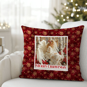 Oreiller cadeau de Noël ange victorien chaud