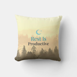 Oreiller citation motivationnel repos productif