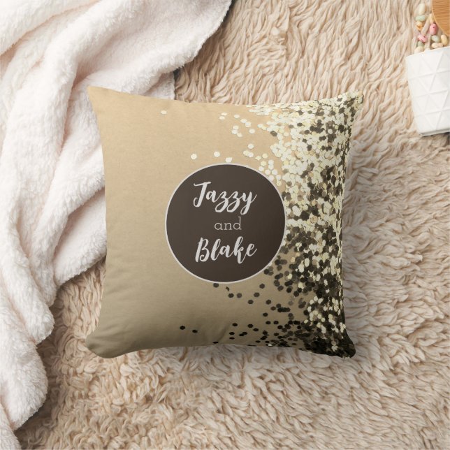Oreiller Confetti personnalisé amusant (Couverture)