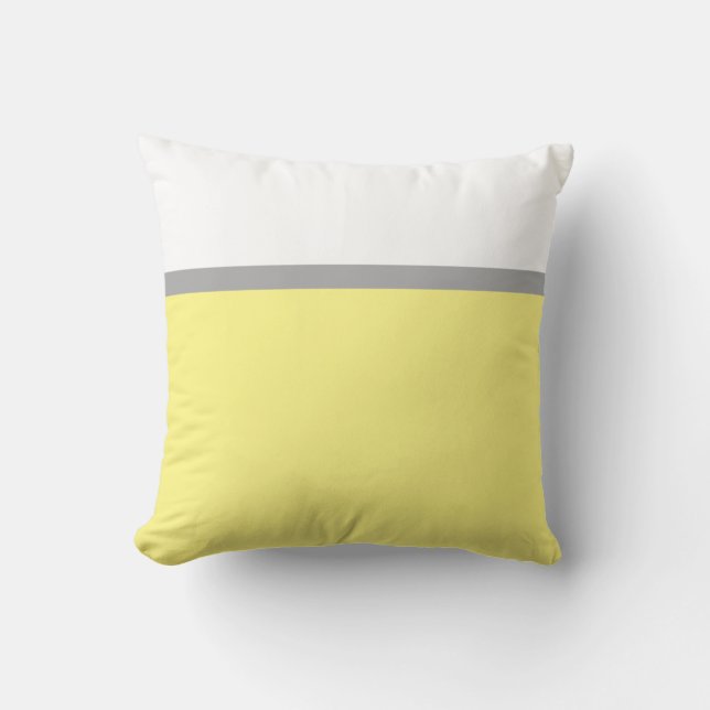 Oreiller Coussin de jet Sections Lignes Abstraites (Recto)