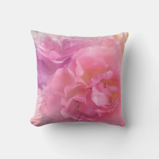 Oreiller d'art élégant à la rose florale vintage