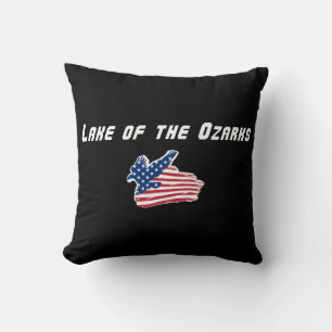 Oreiller de jet de Lake of the Ozarks Missouri Eag