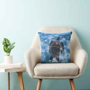 Oreiller de jet de tortue aquatique