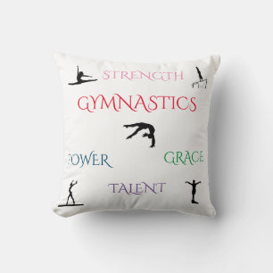 Oreiller de jet fait sur commande de GYMNASTIQUE