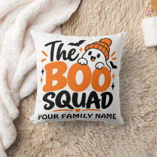 Oreiller de jet Halloween personnalisé The Boo Squ