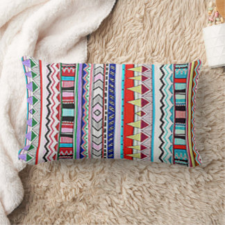 Oreiller de jet tribal du Sud-Ouest – Bo coloré
