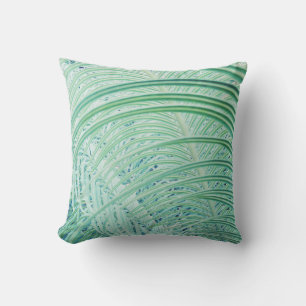 Oreiller de jeté à feuilles de palmier de plante v