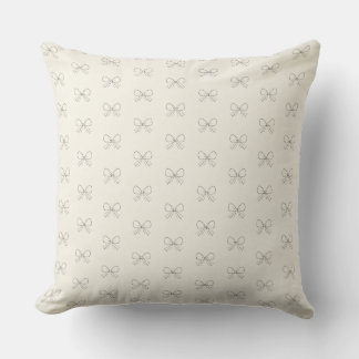 Oreiller de la fête des mères à motif nœud élégant