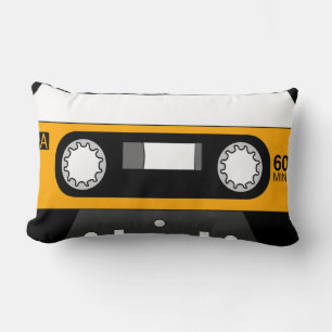oreiller de lancement de cassette de musique rétro