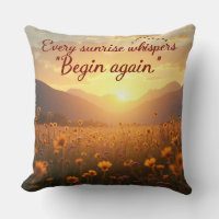 Oreiller de levage de soleil 20 x 20